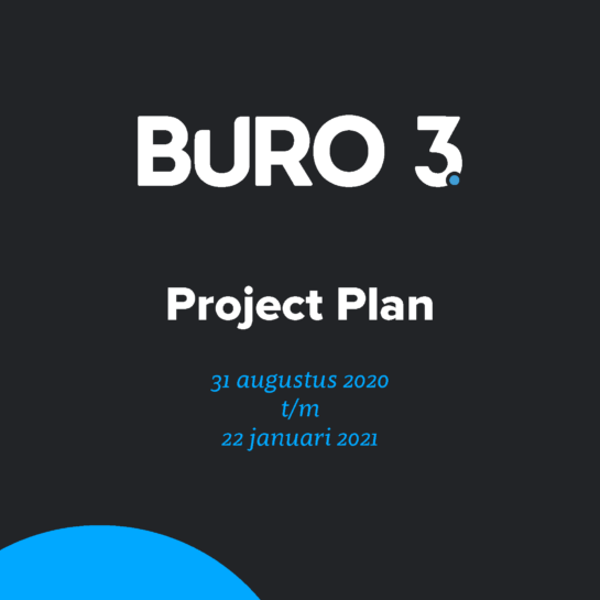 Voorblad Project Plan voor portfolio