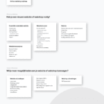 Final design voor de homepage met een overzicht van de producten in sitemap stijl met bovenaan een balk met gerelateerde producten en een zoekfunctie in de header.