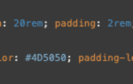 css code snippet front page