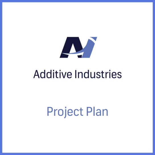 Uitgelichte afbeelding van het project plan voor Additive Industries.