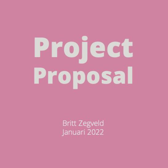 Voorblad van de Project Proposal voor mijn afstudeerstage bij SIMDO