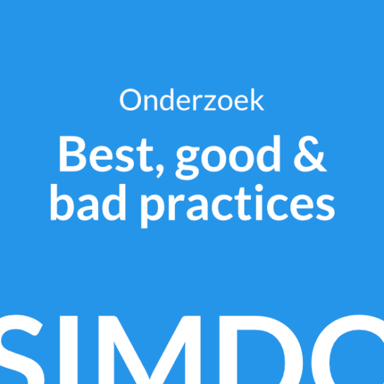 Omslagfoto voor de best, good & bad practices uit het onderzoek.