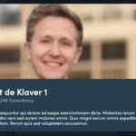 Overige projecten: VLE bio modal pop-up, desktop
