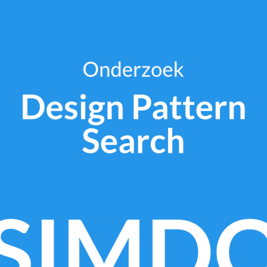 Omslagfoto voor de design pattern search.