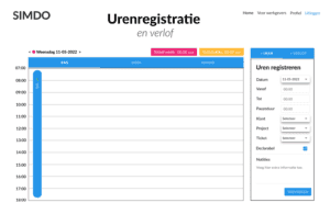 Uit wireframes: Wireframe urenregistratie kalender dag