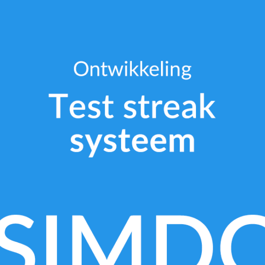 Omslag test streak systeem