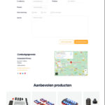 Prototype van de contactpagina.